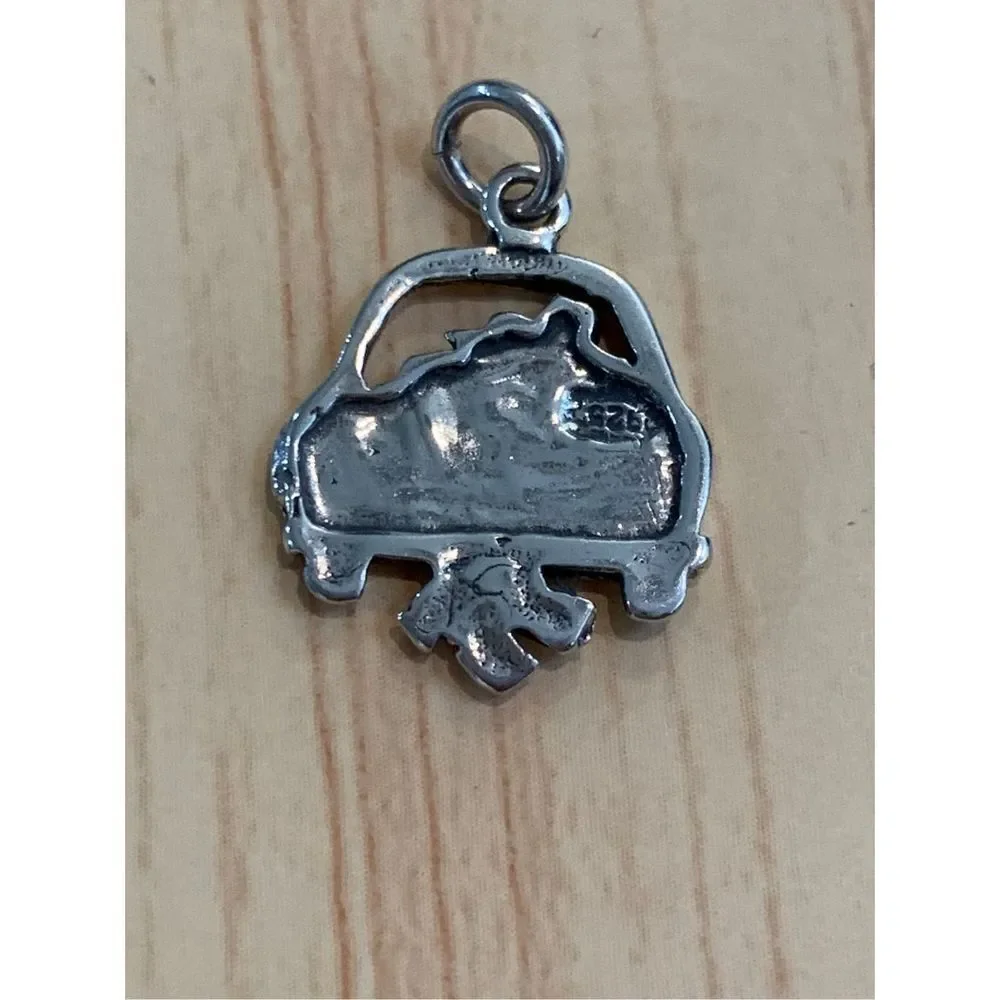 .925 Just Married Car Sterling Silver Jewelry Charm - Picture 5 of 5